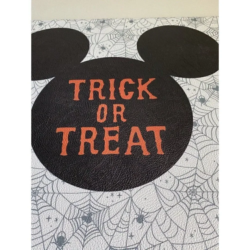Disney Mickey Mouse Anti Fatigue Kitchen Mat Halloween Trick Or Treat 18x30” NEW